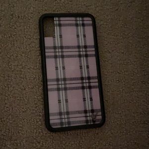 wildflower purple checker iphone xs max phone case